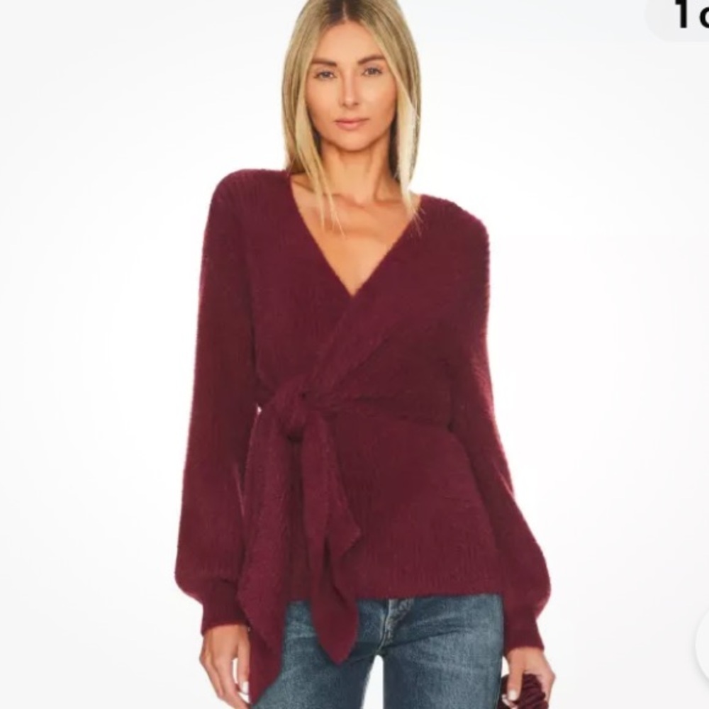 House of Harlow Revolve Khalida Alpaca Wool Soft Wrap Oversized Sweater, Size XS